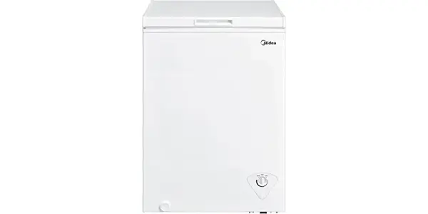 Midea MRC04M3AWW Mini Freezer, White