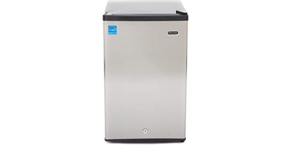 Whynter CUF-210SS 2.1 cubic feet Energy Star Upright Freezer Stainless Steel Door with Security Lock and Reversible Door